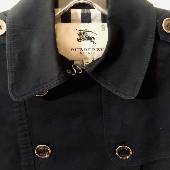 ❤️CLEARANCE🌺FIRM Burberry Mayfair short trench juniors 4